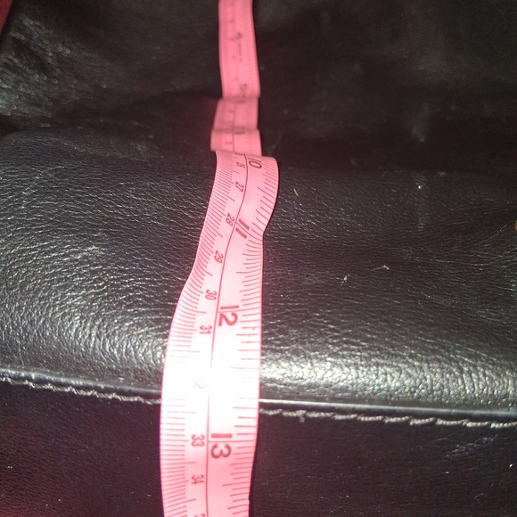 Anna Paola Black Leather Tote Bag - Picture 7 of 7